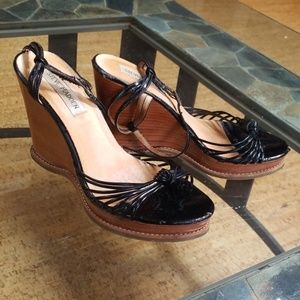 Steve Madden Patent Leather Wedges